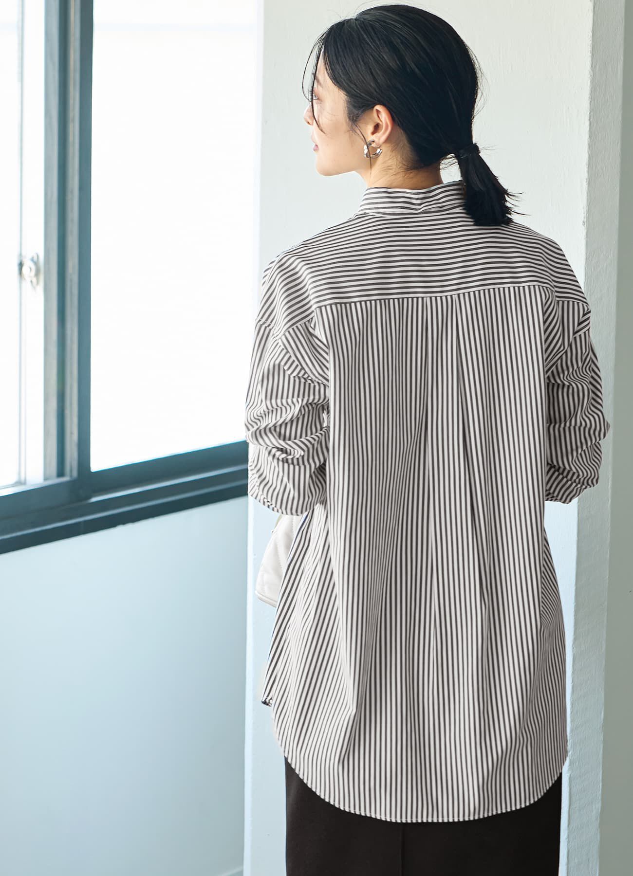 STYLE DELI「ベーシックストライプ柄シャツB」|シャツ・ブラウス|