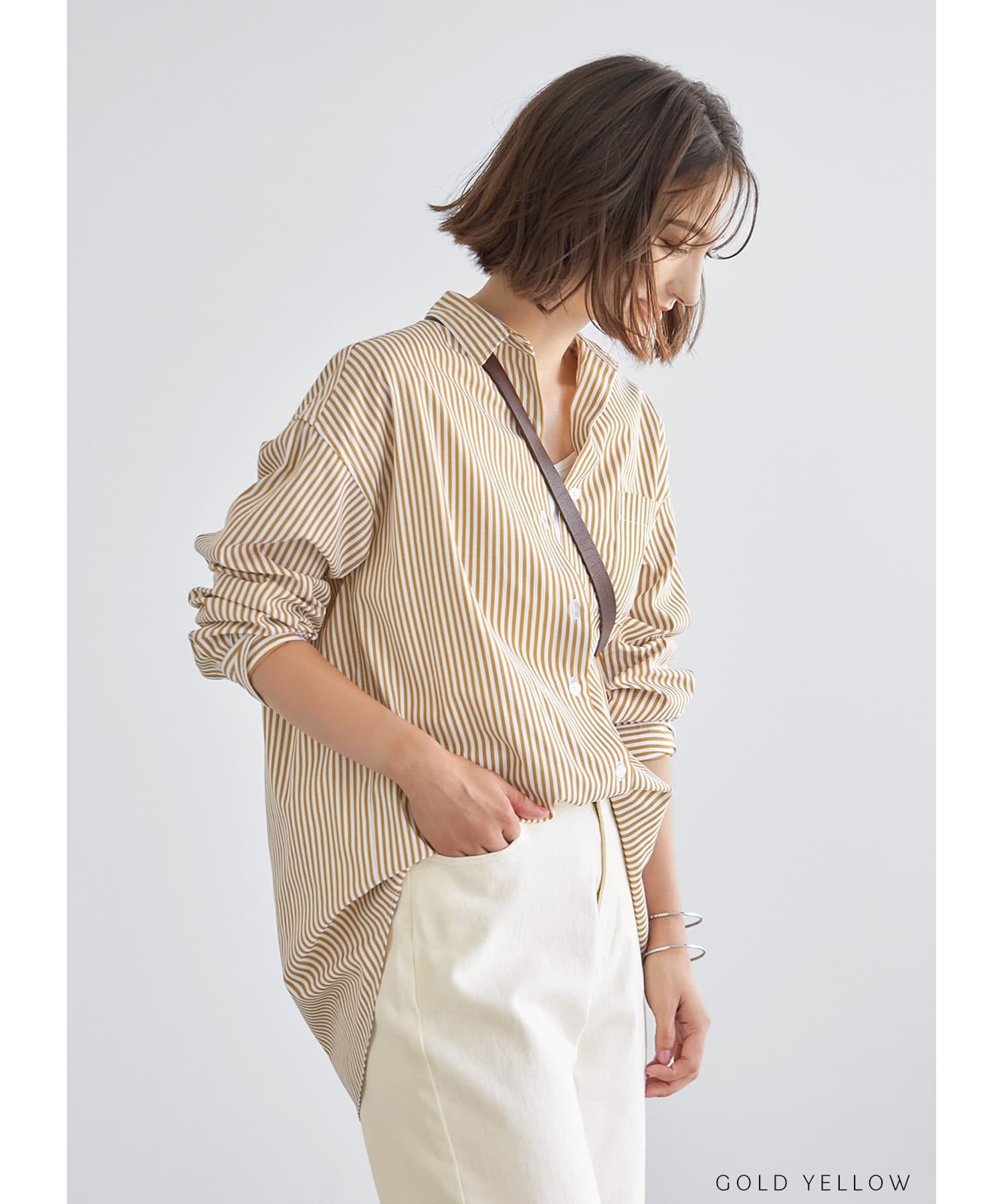 STYLE DELI「ベーシックストライプ柄シャツB」|シャツ・ブラウス|