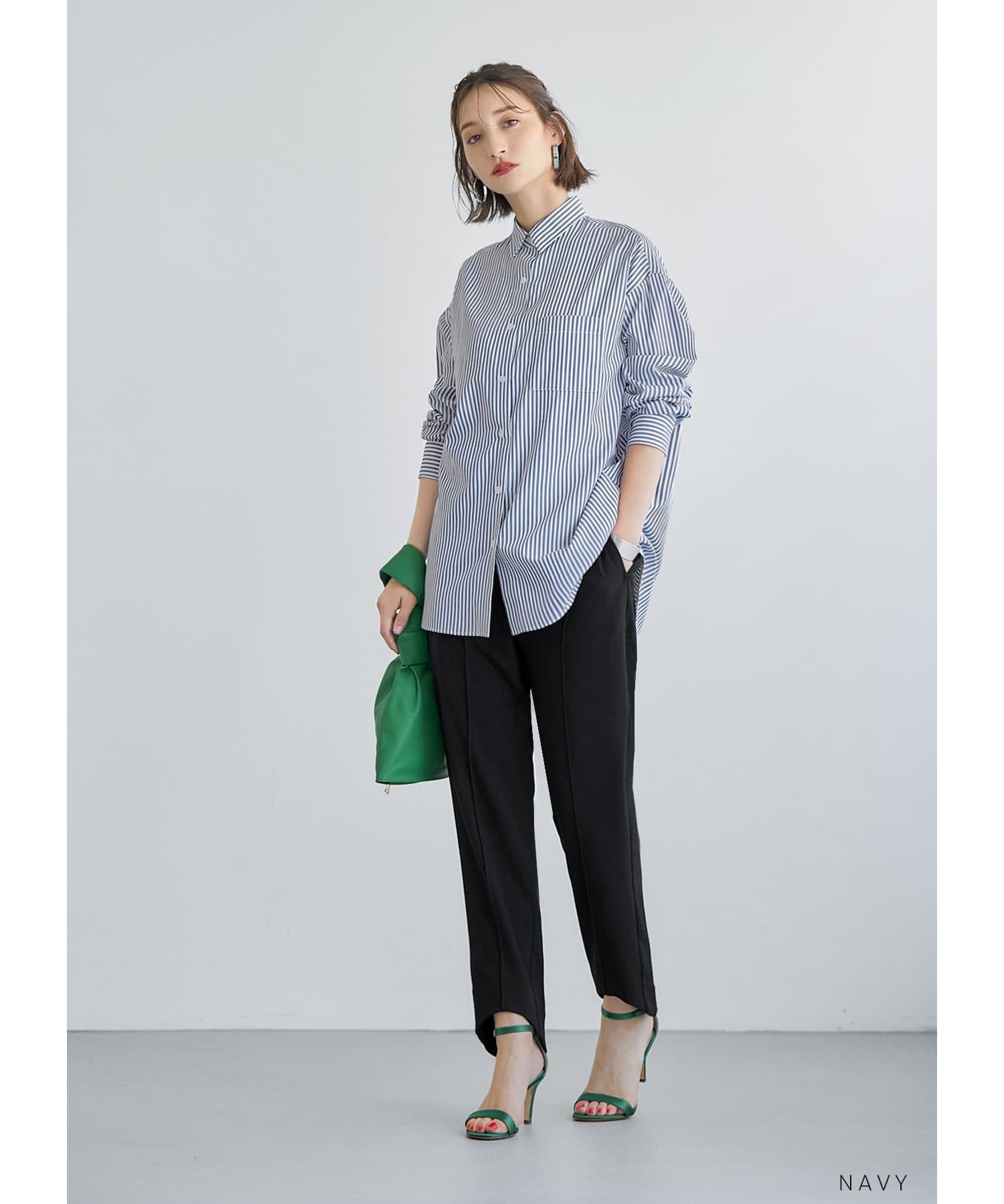 STYLE DELI「ベーシックストライプ柄シャツB」|シャツ・ブラウス|