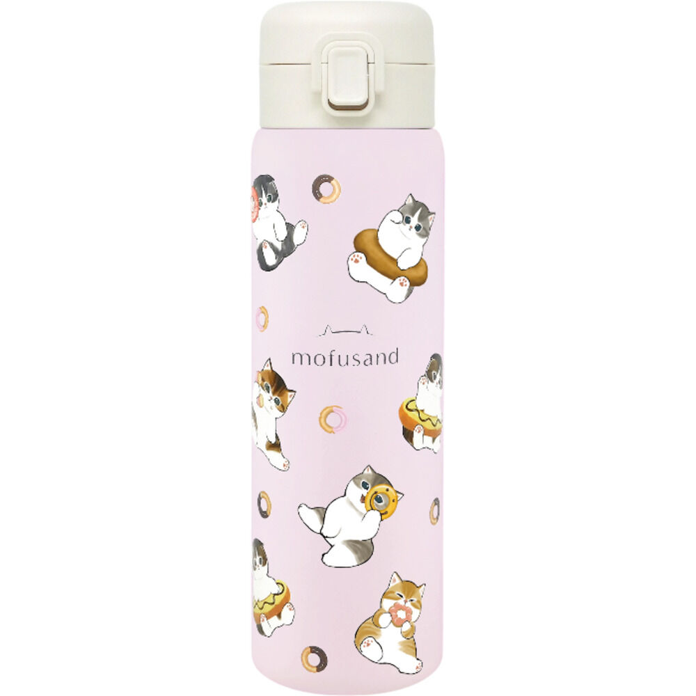 BACKYARD FAMILY「水筒 ワンタッチ かわいい 480ml 通販 ステンレスボトル ワンプッシュボトル マグボトル」|食器・キッチングッズ|ピンク1