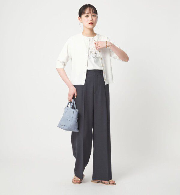 UNITED ARROWS green label relaxing「ハーフスリーブ ニット カーディガン ウォッシャブル 接触冷感 UVカット」|カーディガン|