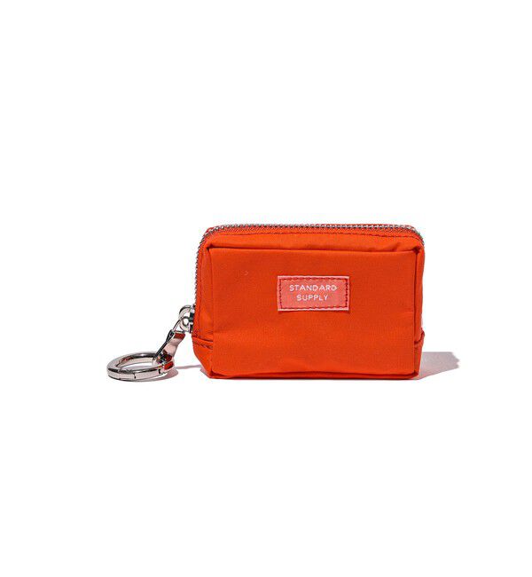bPr BEAMS「【別注】STANDARD SUPPLY / スクエアチャームポーチ "BEAMS ORANGE"」|ポーチ|