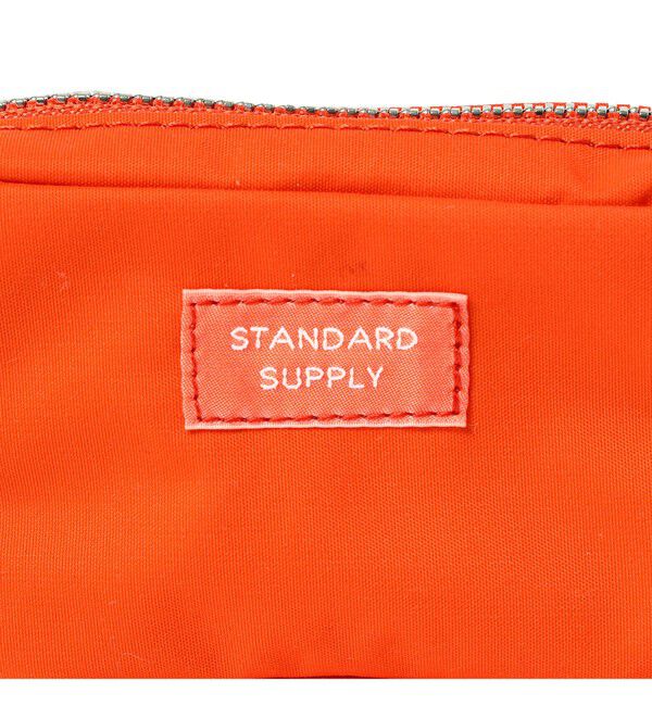 bPr BEAMS「【別注】STANDARD SUPPLY / スクエアチャームポーチ "BEAMS ORANGE"」|ポーチ|