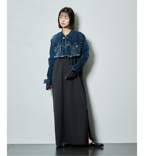  「《追加2》V NECK LEAN DRESS：ワンピース」|ワンピース|