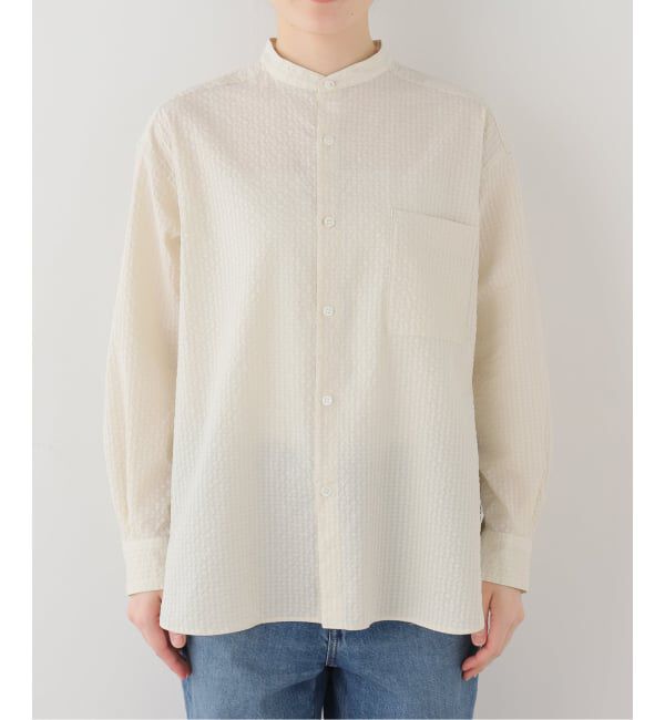 journal standard luxe「サッカー スタンドカラーシャツ」|シャツ・ブラウス|