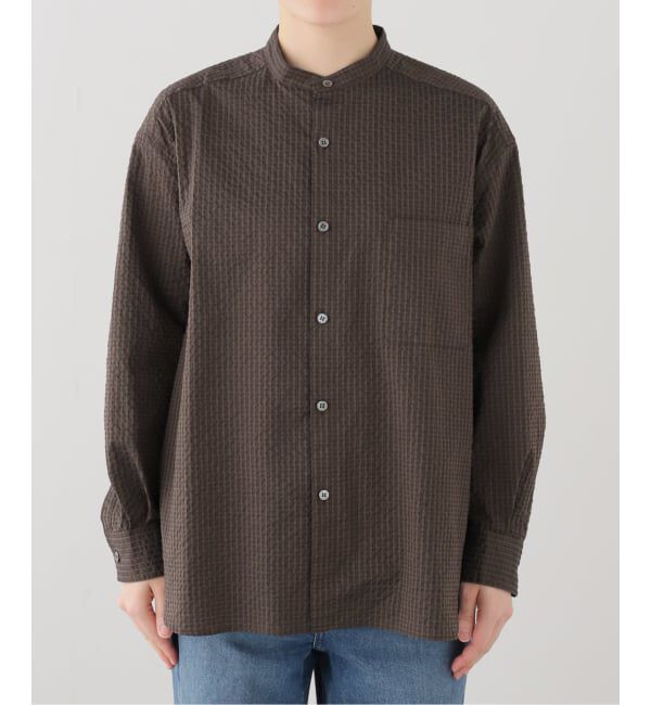 journal standard luxe「サッカー スタンドカラーシャツ」|シャツ・ブラウス|