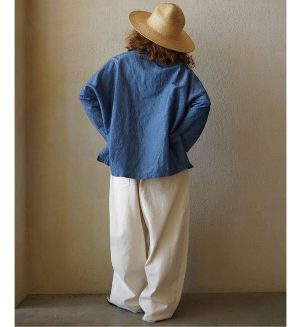 journal standard luxe「CLシャンブレー ボートネックブラウス」|シャツ・ブラウス|