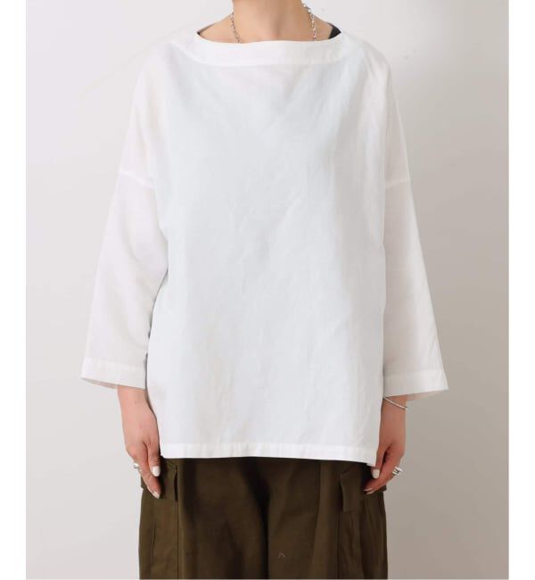 journal standard luxe「CLシャンブレー ボートネックブラウス」|シャツ・ブラウス|