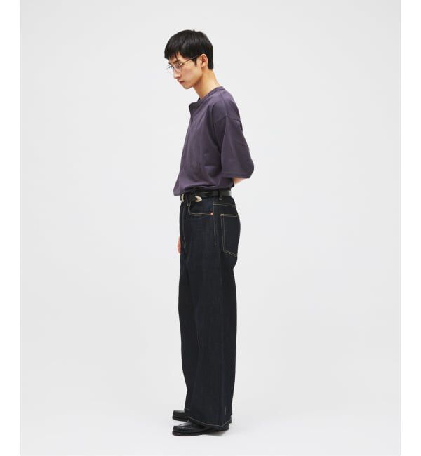 JOURNAL STANDARD「シルケット 2ボタン ヘンリネック Tシャツ」|Tシャツ・カットソー|