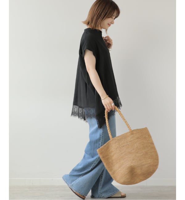 JOURNAL STANDARD relume「《WEB限定予約》バンドカラーレース付きブラウス」|シャツ・ブラウス|
