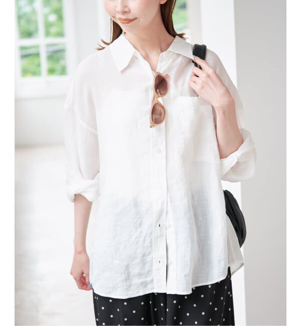 U by SPICK&SPAN「ラミーカラーシャツ」|シャツ・ブラウス|