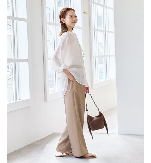 U by SPICK&SPAN「ラミーカラーシャツ」|シャツ・ブラウス|