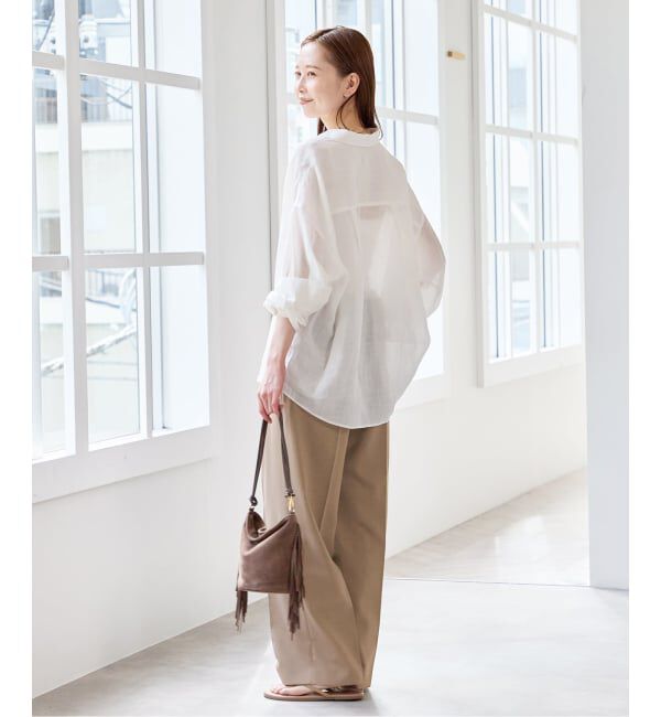 U by SPICK&SPAN「ラミーカラーシャツ」|シャツ・ブラウス|