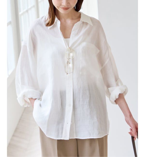 U by SPICK&SPAN「ラミーカラーシャツ」|シャツ・ブラウス|
