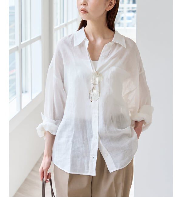 U by SPICK&SPAN「ラミーカラーシャツ」|シャツ・ブラウス|
