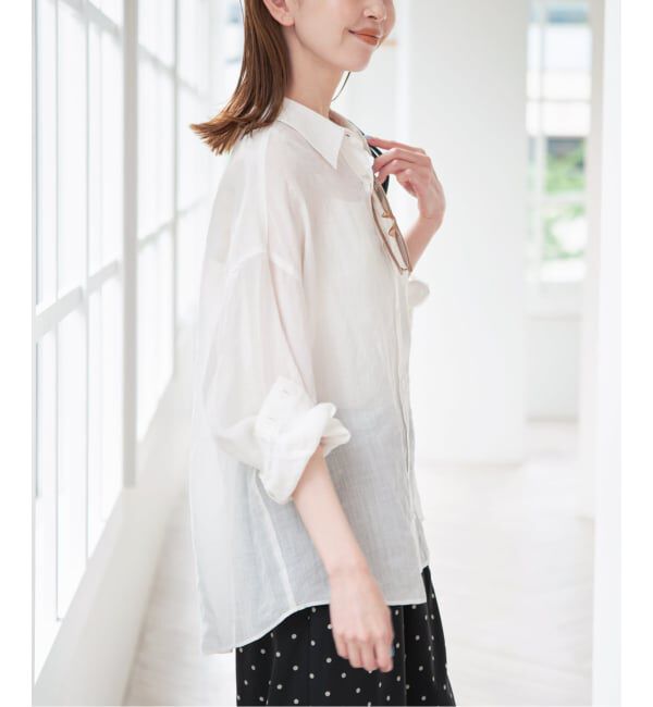 U by SPICK&SPAN「ラミーカラーシャツ」|シャツ・ブラウス|