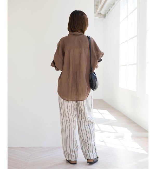 U by SPICK&SPAN「ラミーカラーシャツ」|シャツ・ブラウス|