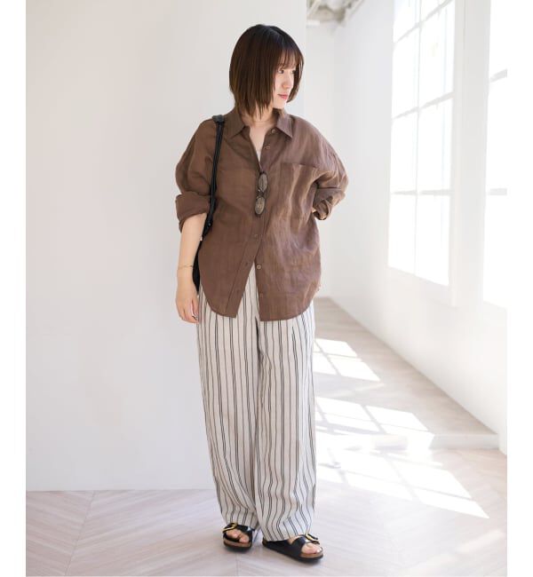 U by SPICK&SPAN「ラミーカラーシャツ」|シャツ・ブラウス|