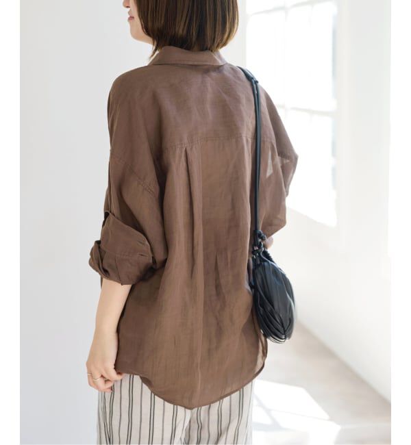 U by SPICK&SPAN「ラミーカラーシャツ」|シャツ・ブラウス|