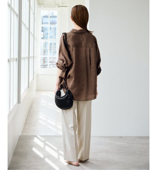 U by SPICK&SPAN「ラミーカラーシャツ」|シャツ・ブラウス|
