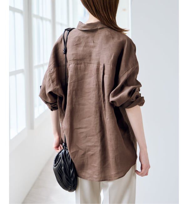 U by SPICK&SPAN「ラミーカラーシャツ」|シャツ・ブラウス|