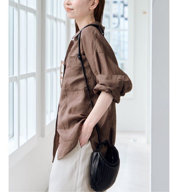 U by SPICK&SPAN「ラミーカラーシャツ」|シャツ・ブラウス|