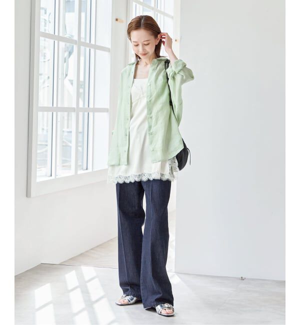 U by SPICK&SPAN「ラミーカラーシャツ」|シャツ・ブラウス|