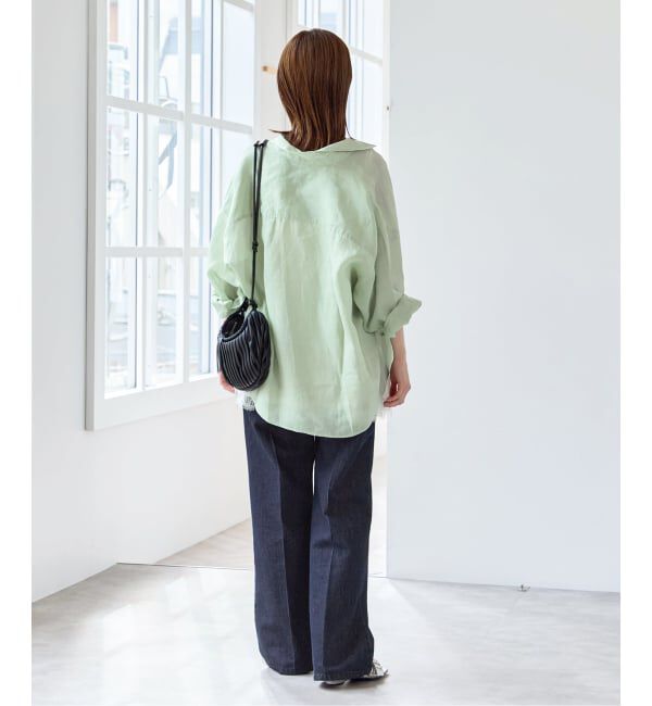 U by SPICK&SPAN「ラミーカラーシャツ」|シャツ・ブラウス|