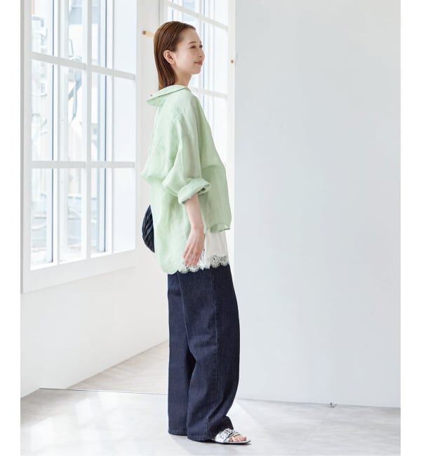 U by SPICK&SPAN「ラミーカラーシャツ」|シャツ・ブラウス|