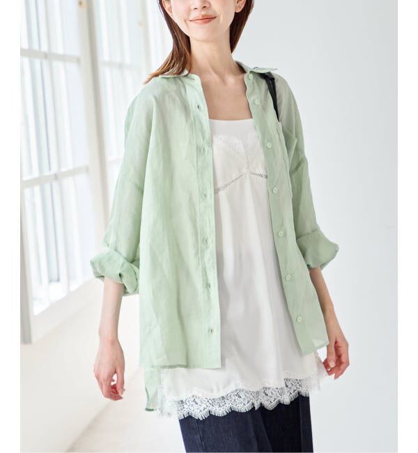 U by SPICK&SPAN「ラミーカラーシャツ」|シャツ・ブラウス|