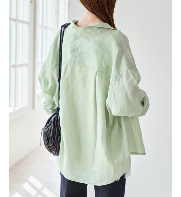 U by SPICK&SPAN「ラミーカラーシャツ」|シャツ・ブラウス|