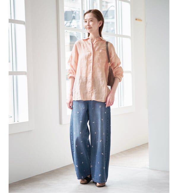U by SPICK&SPAN「ラミーカラーシャツ」|シャツ・ブラウス|
