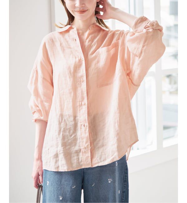 U by SPICK&SPAN「ラミーカラーシャツ」|シャツ・ブラウス|