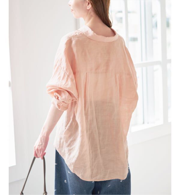 U by SPICK&SPAN「ラミーカラーシャツ」|シャツ・ブラウス|