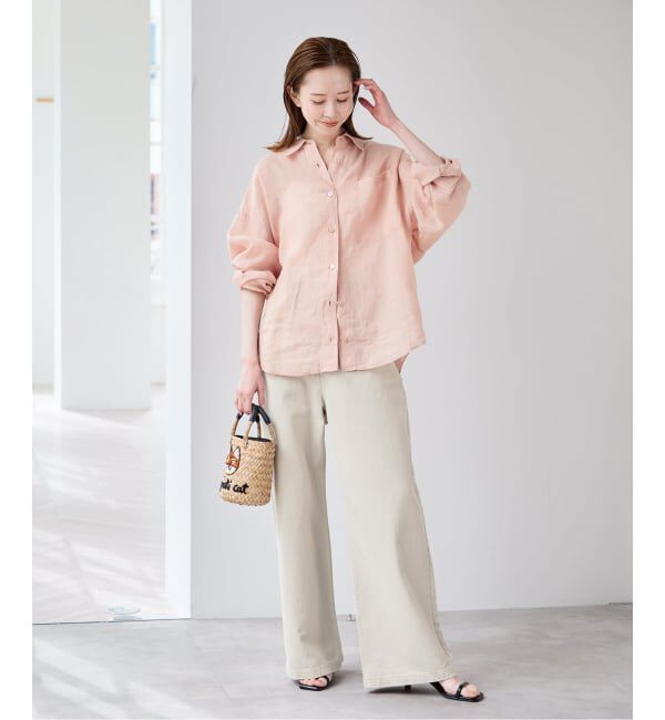U by SPICK&SPAN「ラミーカラーシャツ」|シャツ・ブラウス|