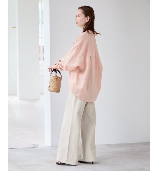 U by SPICK&SPAN「ラミーカラーシャツ」|シャツ・ブラウス|