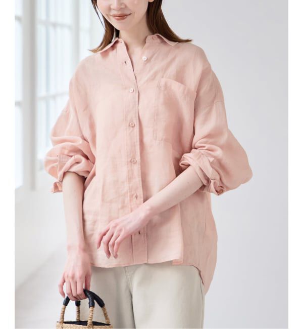 U by SPICK&SPAN「ラミーカラーシャツ」|シャツ・ブラウス|