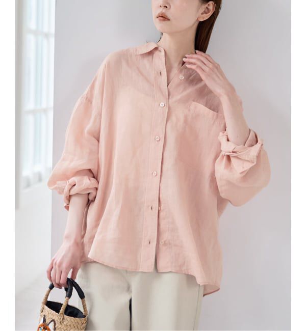 U by SPICK&SPAN「ラミーカラーシャツ」|シャツ・ブラウス|