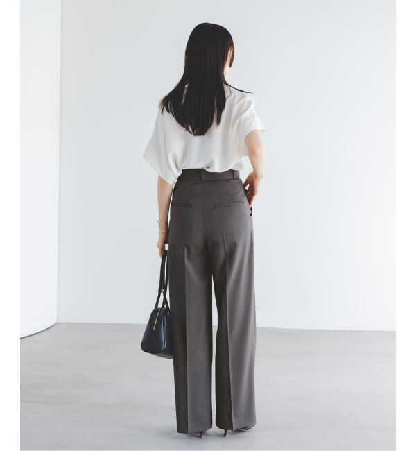 NOBLE「《追加予約》エステルツイルストレッチスラックスパンツ」|スラックス|