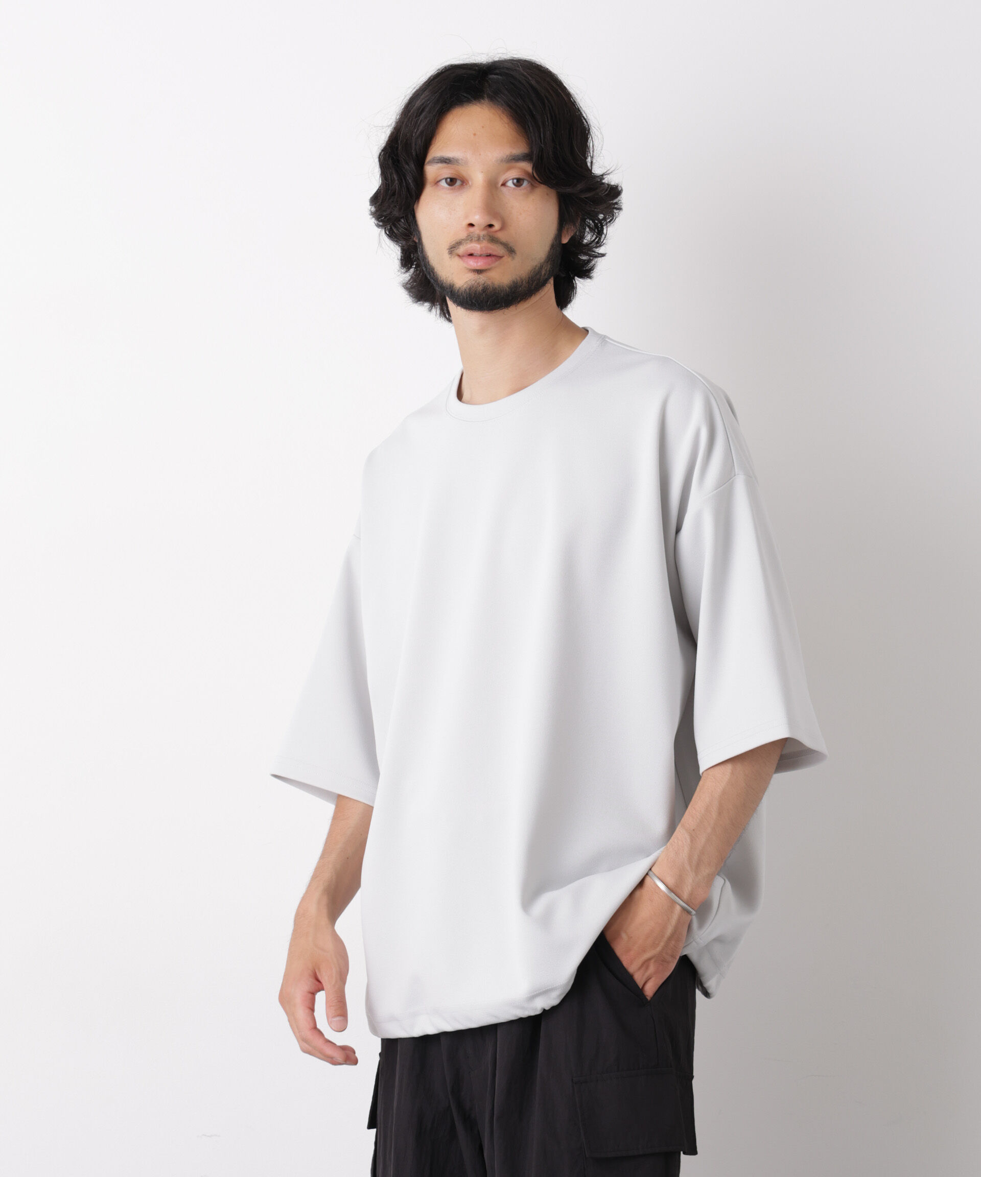 nano･universe「オーバーサイズ ブークレビッグTシャツ 半袖」|Tシャツ・カットソー|