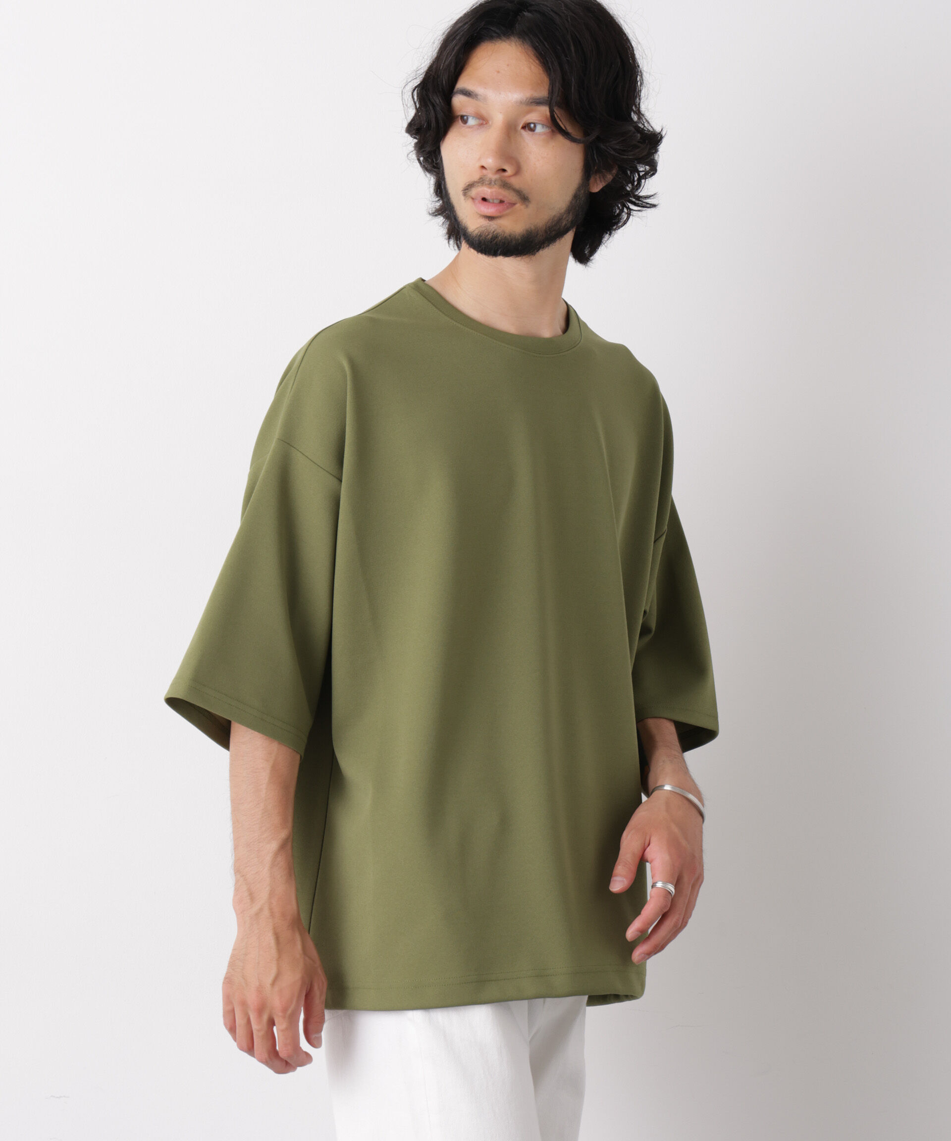 nano･universe「オーバーサイズ ブークレビッグTシャツ 半袖」|Tシャツ・カットソー|