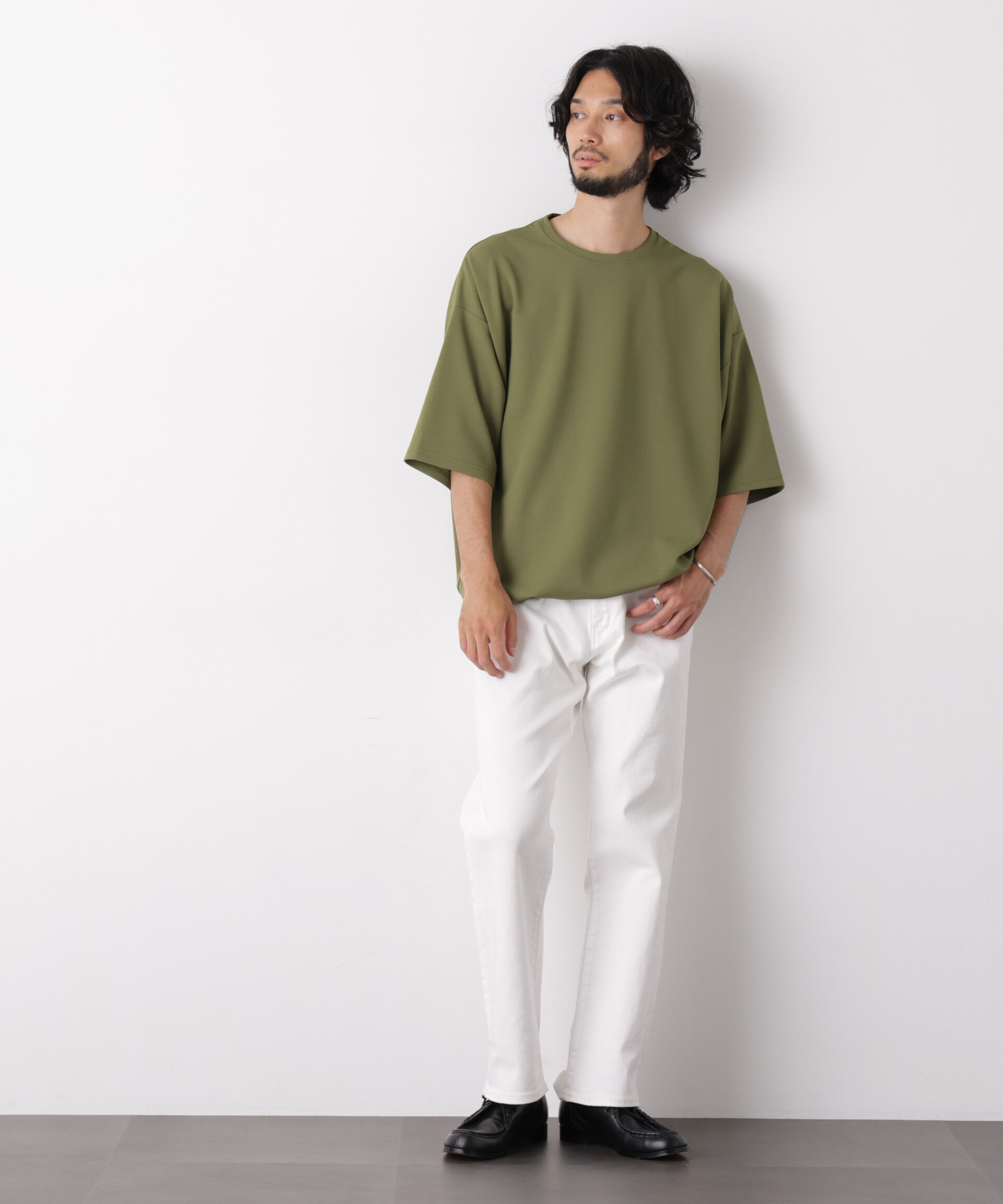nano･universe「オーバーサイズ ブークレビッグTシャツ 半袖」|Tシャツ・カットソー|