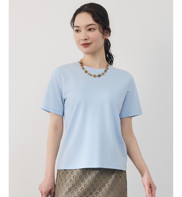 自由区「【カタログ掲載・シルエットアップデート】ハイカウント Tシャツ」|Tシャツ・カットソー|サックス