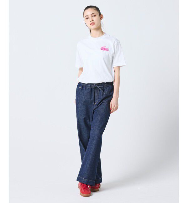 LACOSTE「【オンライン限定】LACOSTE オーバーサイズ バック プリント Tシャツ」|Tシャツ・カットソー|
