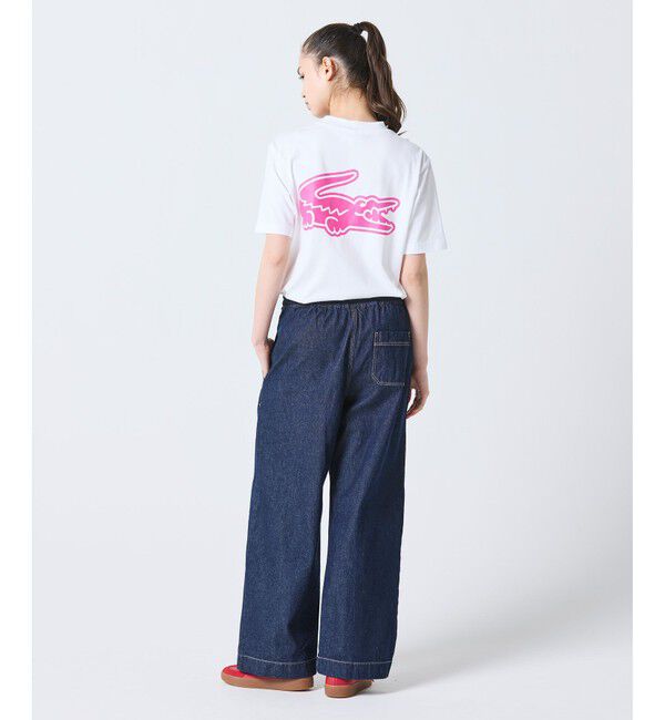 LACOSTE「【オンライン限定】LACOSTE オーバーサイズ バック プリント Tシャツ」|Tシャツ・カットソー|