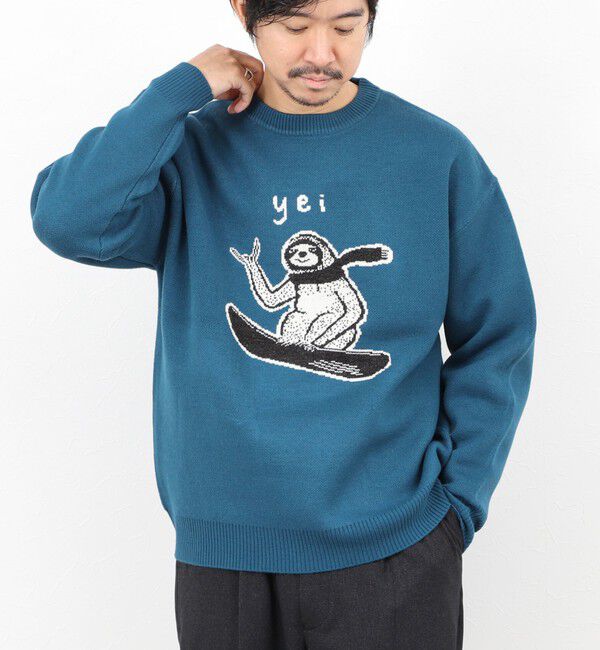 NOLLEY'S goodman「【STONEWOLD】 Yei ウォッシャブル CN 25AW」|ニット・セーター|グリーン系その他