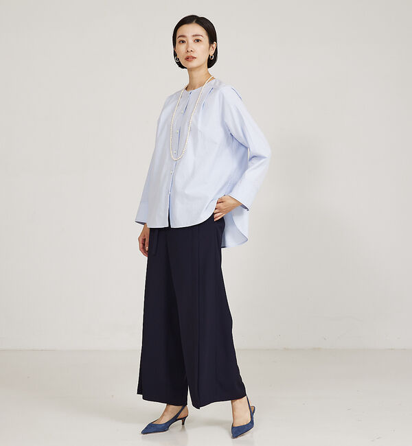 qualite「ベルテッドワイドフレアパンツ」|その他|
