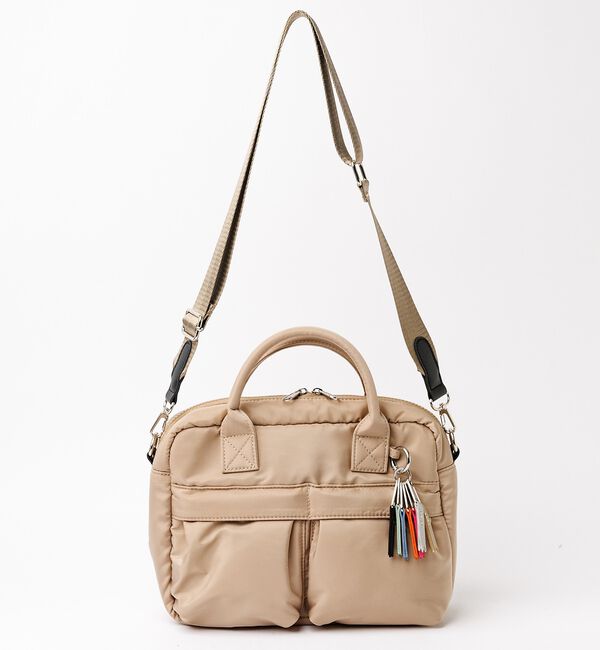 NOMINE「【cheek】w pocket 3way boston カラーコードハンドル 3」|ボストンバッグ|