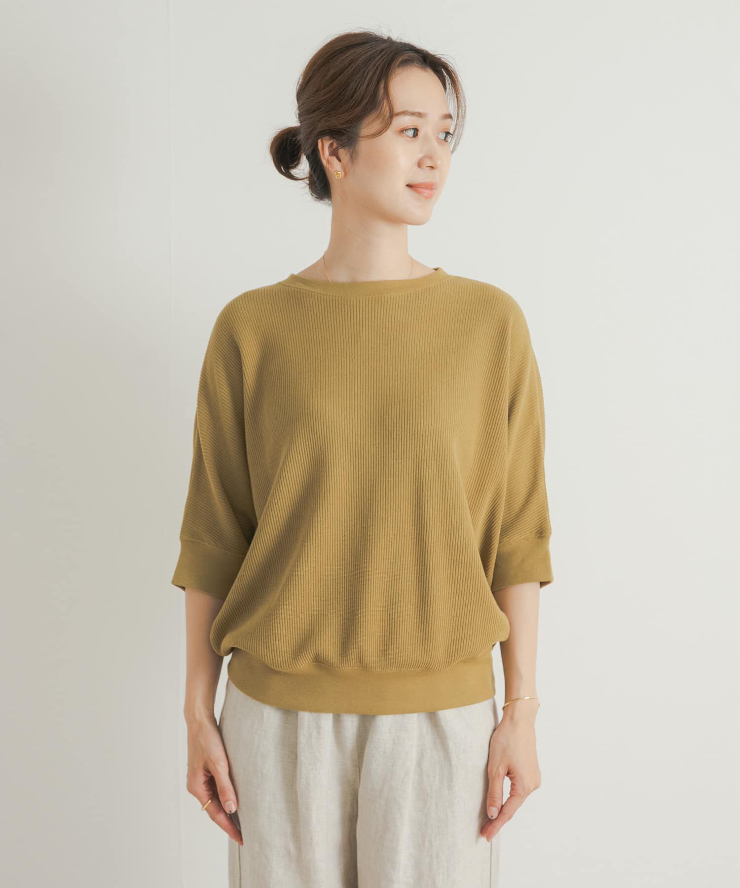 URBAN RESEARCH DOORS「タックフライスワイドTシャツ」|Tシャツ・カットソー|