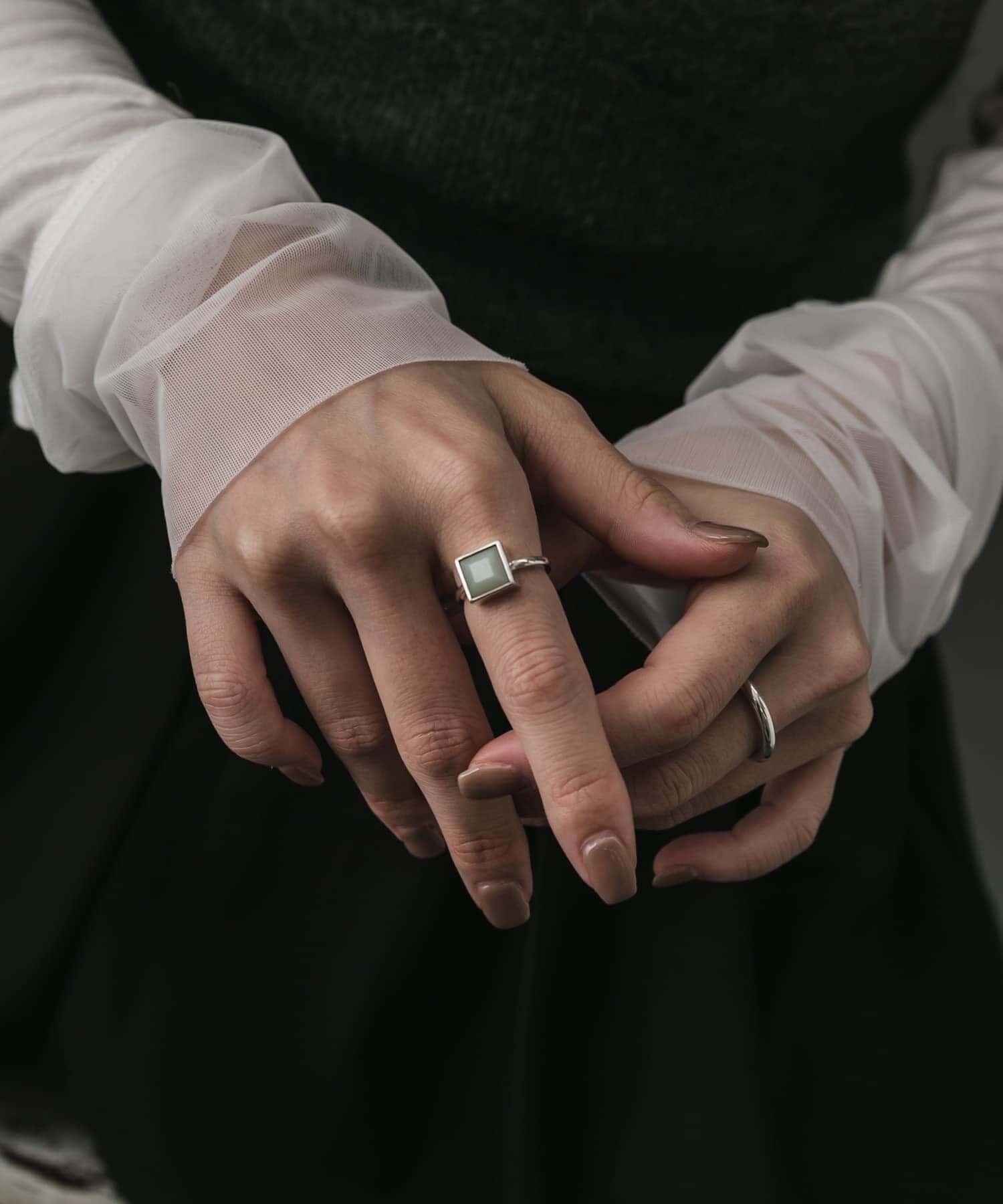 SMELLY「SMELLY so&rsquo;　square amazonite ring」|リング|